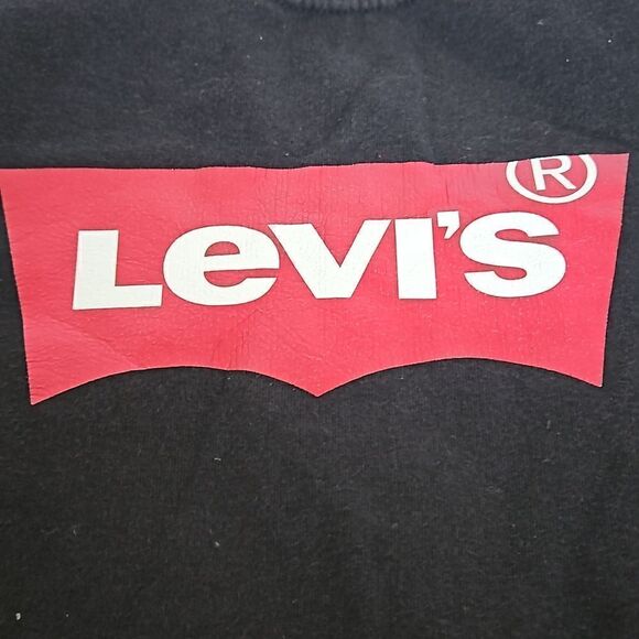 Levi's Girl Signature Logo Long Sleeves Sweater Large 10/12 Years Old Black/Red - Picture 14 of 16